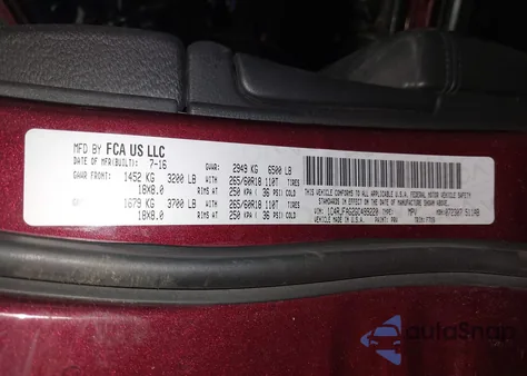 2016 Jeep Grand Cherokee Laredo from USA, damaged, VIN 1C4RJFAG2GC499220